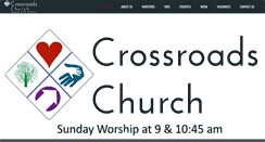 Desktop Screenshot of crossrdschurch.com