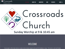 Tablet Screenshot of crossrdschurch.com